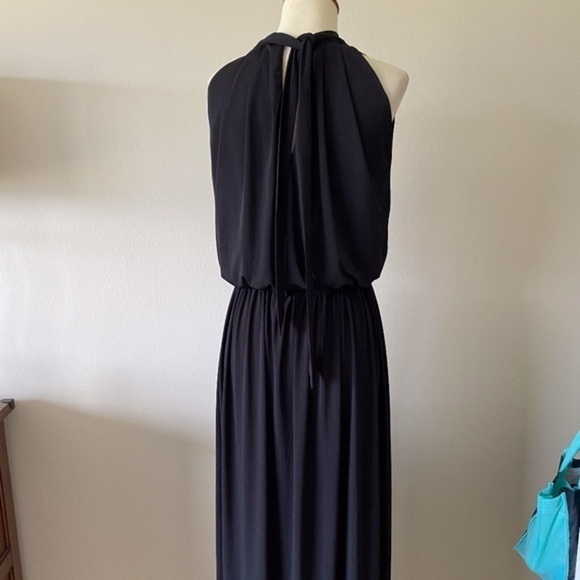 KOH KOH Black KeyHole Slimming Maxi Dress 2 - Picture 12 of 15